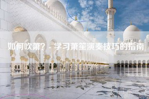 如何吹萧？- 学习萧笙演奏技巧的指南