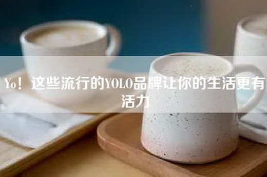 Yo！这些流行的YOLO品牌让你的生活更有活力