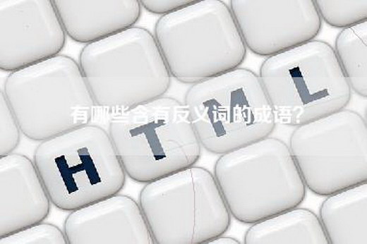 有哪些含有反义词的成语？
