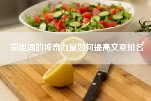 茵组词的神奇力量如何提高文章排名