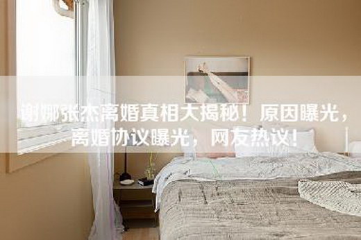 谢娜张杰离婚真相大揭秘！原因曝光，离婚协议曝光，网友热议！