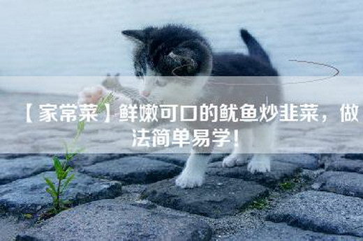 【家常菜】鲜嫩可口的鱿鱼炒韭菜，做法简单易学！