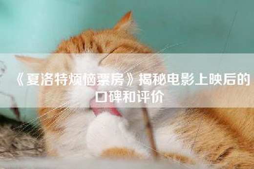 《夏洛特烦恼票房》揭秘电影上映后的口碑和评价