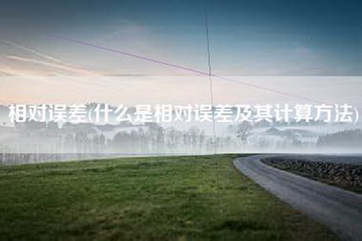 相对误差(什么是相对误差及其计算方法)