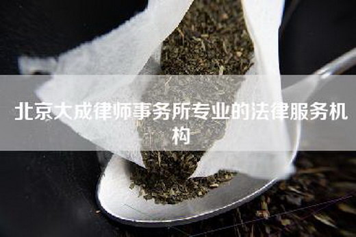 北京大成律师事务所专业的法律服务机构
