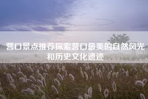 营口景点推荐探索营口最美的自然风光和历史文化遗迹