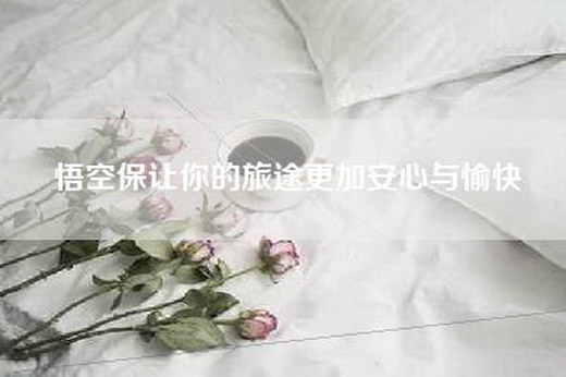 悟空保让你的旅途更加安心与愉快