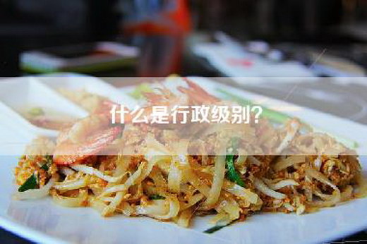 什么是行政级别？