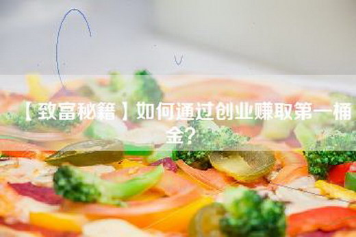 【致富秘籍】如何通过创业赚取第一桶金？