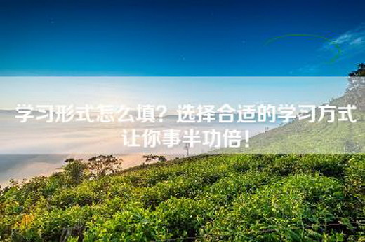 学习形式怎么填？选择合适的学习方式让你事半功倍！