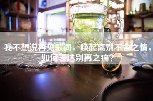 我不想说再见歌词，唤起离别不舍之情，如何表达别离之痛？