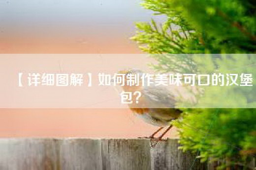 【详细图解】如何制作美味可口的汉堡包？