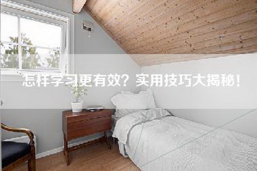 怎样学习更有效？实用技巧大揭秘！