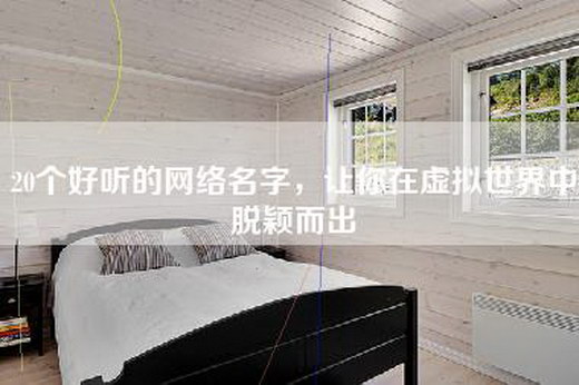 20个好听的网络名字，让你在虚拟世界中脱颖而出
