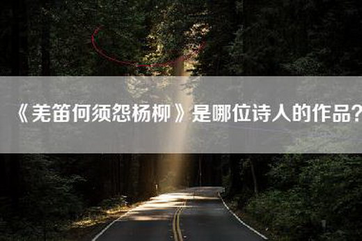 《羌笛何须怨杨柳》是哪位诗人的作品？