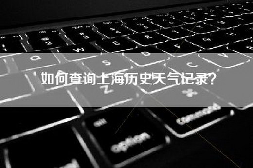 如何查询上海历史天气记录？