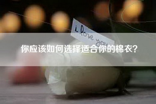 你应该如何选择适合你的棉衣？