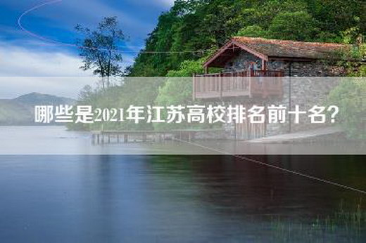 哪些是2021年江苏高校排名前十名？