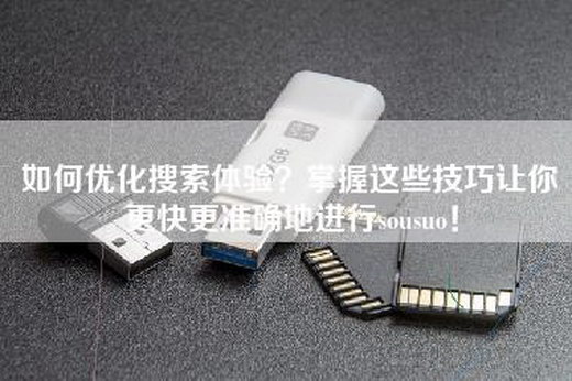 如何优化搜索体验？掌握这些技巧让你更快更准确地进行sousuo！