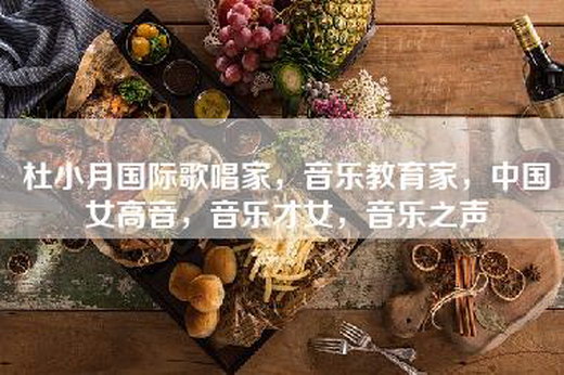 杜小月国际歌唱家，音乐教育家，中国女高音，音乐才女，音乐之声