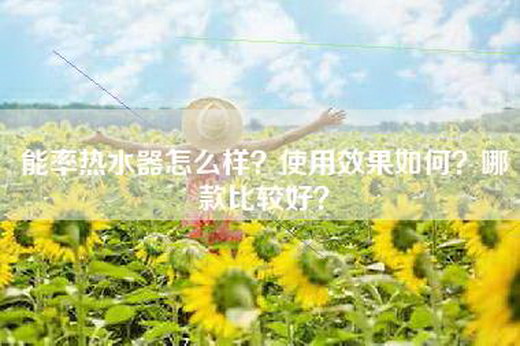 能率热水器怎么样？使用效果如何？哪款比较好？