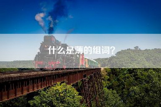 什么是薄的组词？