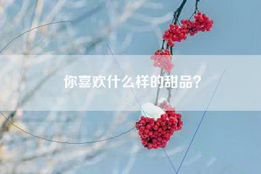你喜欢什么样的甜品？