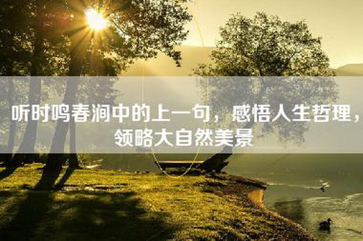 听时鸣春涧中的上一句，感悟人生哲理，领略大自然美景