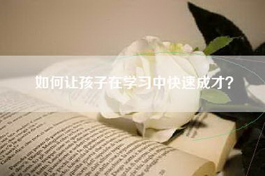 如何让孩子在学习中快速成才？