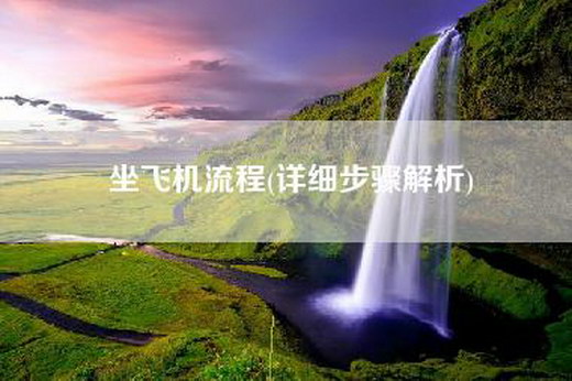 坐飞机流程(详细步骤解析)